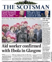 The Scotsman () Newspaper Front Page for 30 December 2014