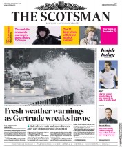 The Scotsman () Newspaper Front Page for 30 January 2016