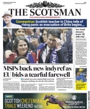 The Scotsman () Newspaper Front Page for 30 January 2020