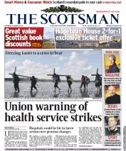 The Scotsman () Newspaper Front Page for 30 March 2013