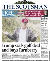 The Scotsman () Newspaper Front Page for 30 April 2014