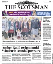 The Scotsman () Newspaper Front Page for 30 April 2018