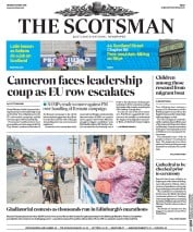 The Scotsman () Newspaper Front Page for 30 May 2016