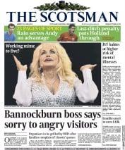 The Scotsman () Newspaper Front Page for 30 June 2014