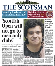 The Scotsman () Newspaper Front Page for 30 July 2013