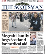 The Scotsman () Newspaper Front Page for 30 August 2011