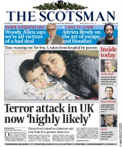 The Scotsman () Newspaper Front Page for 30 August 2014