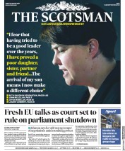 The Scotsman () Newspaper Front Page for 30 August 2019