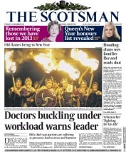 The Scotsman () Newspaper Front Page for 31 December 2013