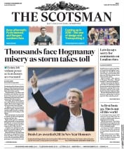 The Scotsman () Newspaper Front Page for 31 December 2015