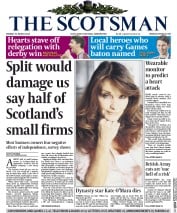 The Scotsman () Newspaper Front Page for 31 March 2014