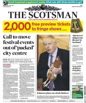 The Scotsman () Newspaper Front Page for 31 July 2019