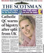 The Scotsman () Newspaper Front Page for 31 August 2011