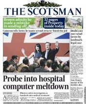 The Scotsman () Newspaper Front Page for 3 October 2013