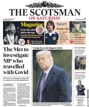 The Scotsman () Newspaper Front Page for 3 October 2020