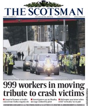 The Scotsman () Newspaper Front Page for 3 December 2013