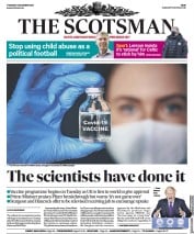 The Scotsman () Newspaper Front Page for 3 December 2020