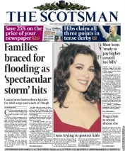 The Scotsman () Newspaper Front Page for 3 January 2014