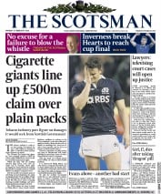 The Scotsman () Newspaper Front Page for 3 February 2014