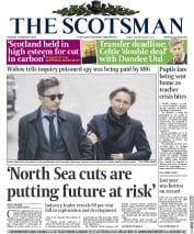 The Scotsman () Newspaper Front Page for 3 February 2015