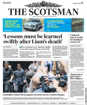 The Scotsman () Newspaper Front Page for 3 June 2016
