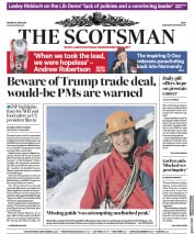 The Scotsman () Newspaper Front Page for 3 June 2019