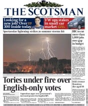 The Scotsman () Newspaper Front Page for 3 July 2015