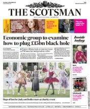 The Scotsman () Newspaper Front Page for 3 September 2016
