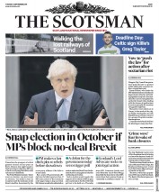 The Scotsman () Newspaper Front Page for 3 September 2019