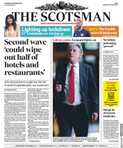 The Scotsman () Newspaper Front Page for 3 September 2020