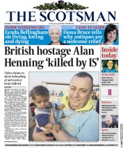 The Scotsman () Newspaper Front Page for 4 October 2014