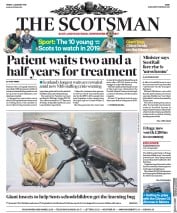 The Scotsman () Newspaper Front Page for 4 January 2019