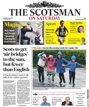 The Scotsman () Newspaper Front Page for 4 July 2020