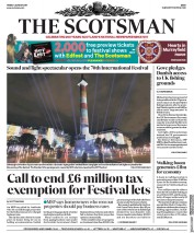 The Scotsman () Newspaper Front Page for 4 August 2017