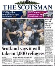 The Scotsman () Newspaper Front Page for 4 September 2015