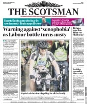 The Scotsman () Newspaper Front Page for 4 September 2017