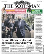 The Scotsman () Newspaper Front Page for 5 October 2020