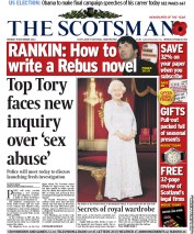 The Scotsman () Newspaper Front Page for 5 November 2012