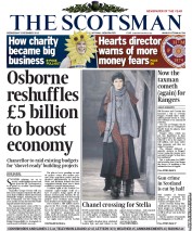 The Scotsman () Newspaper Front Page for 5 December 2012