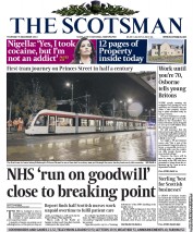 The Scotsman () Newspaper Front Page for 5 December 2013