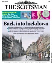 The Scotsman () Newspaper Front Page for 5 January 2021