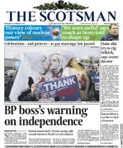The Scotsman () Newspaper Front Page for 5 February 2014