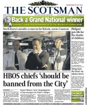 The Scotsman () Newspaper Front Page for 5 April 2013