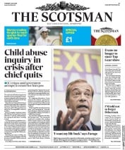The Scotsman () Newspaper Front Page for 5 July 2016