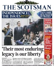 The Scotsman () Newspaper Front Page for 5 August 2014