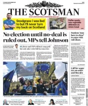 The Scotsman () Newspaper Front Page for 5 September 2019