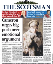 The Scotsman () Newspaper Front Page for 6 January 2014