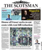 The Scotsman () Newspaper Front Page for 6 January 2018