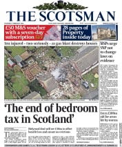 The Scotsman () Newspaper Front Page for 6 February 2014