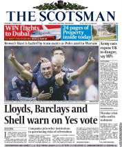 The Scotsman () Newspaper Front Page for 6 March 2014